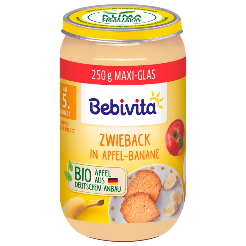 Bebivita Bio Zwieback in Apfel-Banane 250g